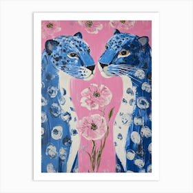 Two Leopards 1 Art Print