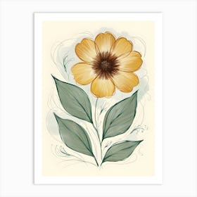 Yellow Flower 3 Art Print