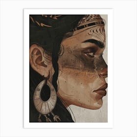 Native American Woman 1 Art Print