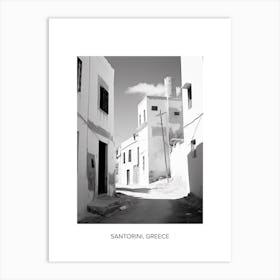 Poster Of Tangier, Morocco, Photography In Black And White 1 Art Print