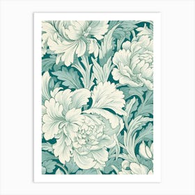 Floral Wallpaper 237 Art Print