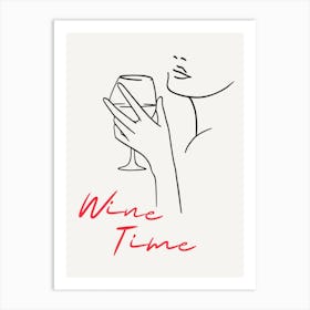 Wine Time Art Print