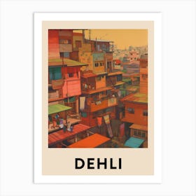 Dehli 5 Vintage Travel Poster Art Print