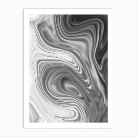 Grey Waves Art Print