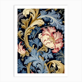 Floral Wallpaper 155 Art Print