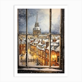 Winter Cityscape York United Kingdom 1 Art Print