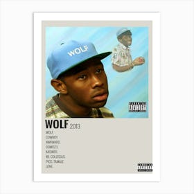 Tyler The Creator Minimalist Wolf Album Poster Art Print