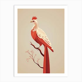 Minimalist Pheasant 2 Illustration Art Print