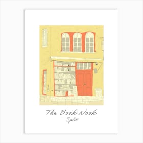 Split The Book Nook Pastel Colours 3 Poster Art Print