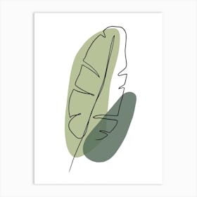 Green Leaf Art Print
