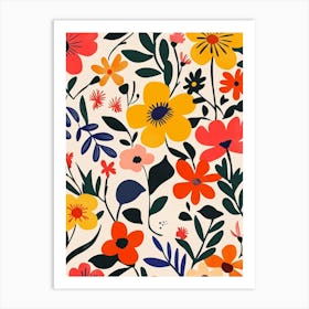 Floral Pattern 8 Art Print