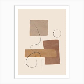 Minimal Abstract Shapes No 62 Art Print