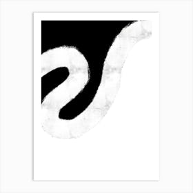 Minimal Black and White Abstract vol. 5 Art Print