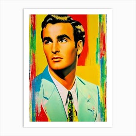 Montgomery Clift Colourful Pop Movies Art Movies Art Print