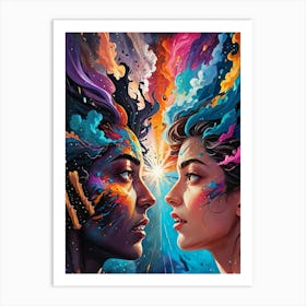 Of Two Women Art Print