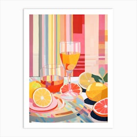 Summer Cocktails Art Print