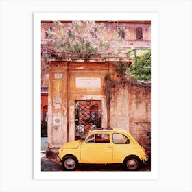 Fiat 500, Rome Art Print