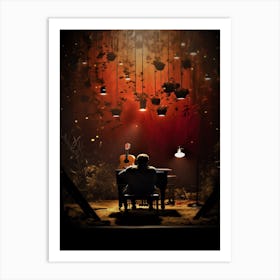 My Stage My Wonderland - Lamp Lit Music World Art Print