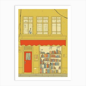 Izmir Turkey The Book Nook Pastel Colours 4 Art Print