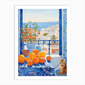 Oranges In The Window Art Print