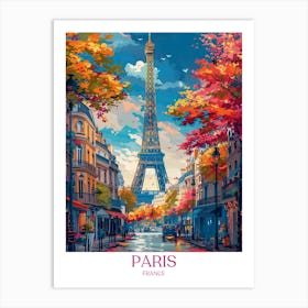 Paris Travel Poster 3 Art Print