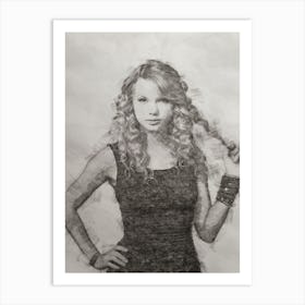 Taylor Swift 8 Art Print