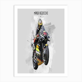 Marco Bezzecchi Riders Street Art Art Print