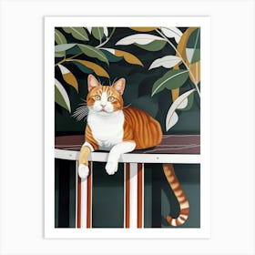 Orange Cat 12 Art Print