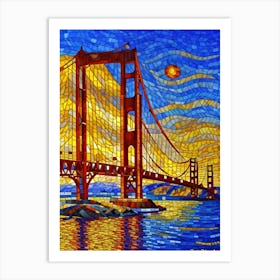 Golden Gate Bridge Greeting Card 1 Art Print