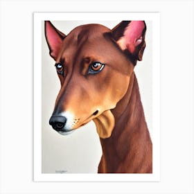 Pharaoh Hound 2 Watercolour Dog Art Print