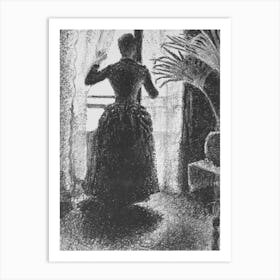 Woman At The Window Initial Conception For The Painting Sunday, Paul Signac Art Print
