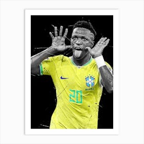 Vinicius Junior Brazil 1 Art Print