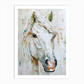 White Horse 5 Art Print