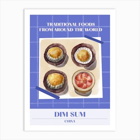 Dim Sum China 3 Foods Of The World Art Print
