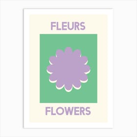 Fleurs Flowers Art Print