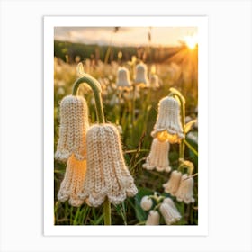 Lily Of The Valley Knitted In Crochet 5 Art Print