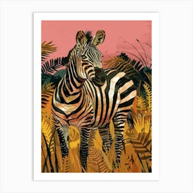 Zebra Canvas Print 2 Art Print