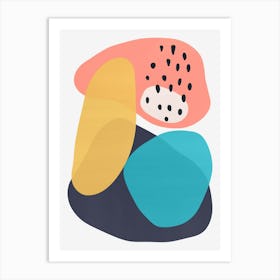 Colorful abstract shapes 13 Art Print