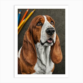 Basset Hound 2 Art Print