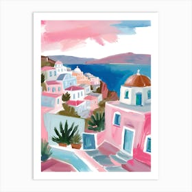 Santorini Print Poster 3 Art Print