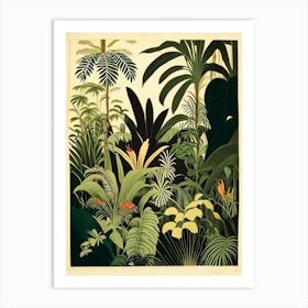 Jungle Botanical 7 Rousseau Inspired Art Print