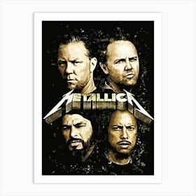 Metallichead band music Art Print