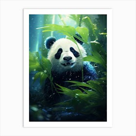 Panda Art In Digital Art Style 1 Art Print