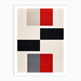 Geometric Elegance; Mid Century Modernist Forms Art Print