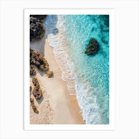 Aerial View Of A Beach 31 Art Print