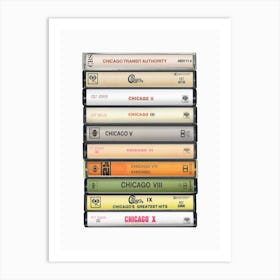 Chicago - Albums - Cassette Print Art Print