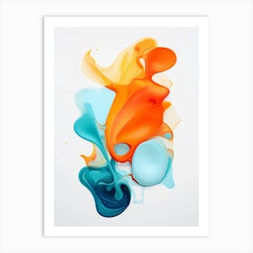 Liquid Abstract Painting Art Print