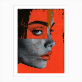 Woman'S Face 15 Art Print