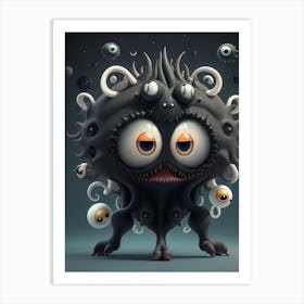 Monster Monster Monster Monster Monster Monster Monster Monster Monster 10 Art Print