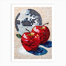 Disco Apples Art Print